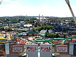 Hersheypark view from Ferris Wheel, 2013-08-10